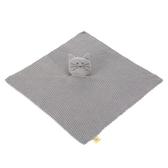 Lässig Organic cotton knitted snuggle cloth - Little Chums Cat