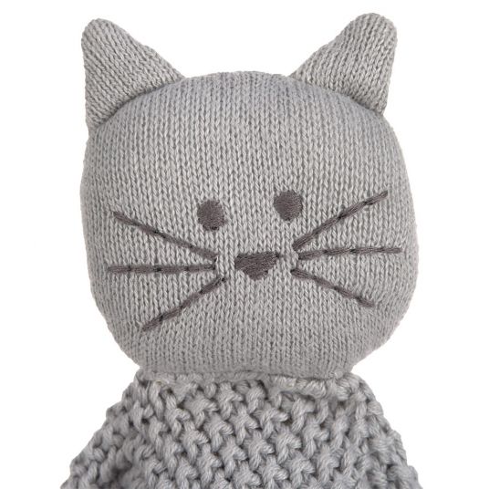 Lässig Strick-Schnuffeltuch aus Bio-Baumwolle - Little Chums Cat