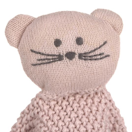 Lässig Organic cotton knitted snuggle cloth - Little Chums Mouse