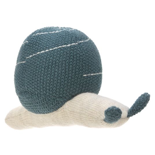 Lässig Strick-Spieltier aus Bio-Baumwolle mit Rassel - Garden Explorer Snail