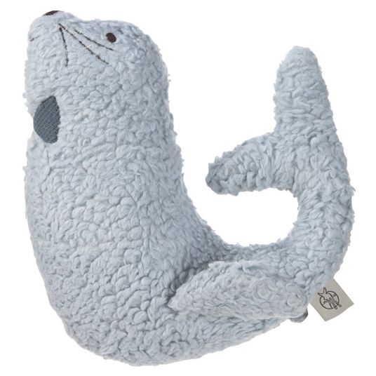Lässig Organic cotton knitted play animal - with rattle & crackle paper - More Magic Seal