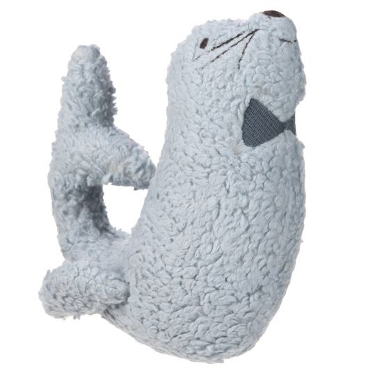 Lässig Organic cotton knitted play animal - with rattle & crackle paper - More Magic Seal