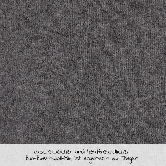 Lässig Strumpfhose Tights aus Bio-Baumwolle - Anthracite - Gr. 50/56