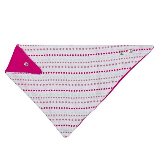 Lässig Reversible bandana from gauze - Dots Girls