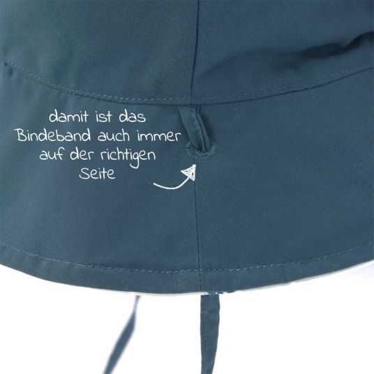 Lässig Reversible hat SPF Sun Protection Bucket Hat - Boat Mint - size 43/45