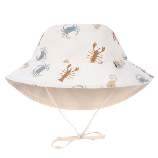Lässig Wende-Hut LSF Sun Protection Bucket Hat - Sea Animals - Milky - Gr. 43/45