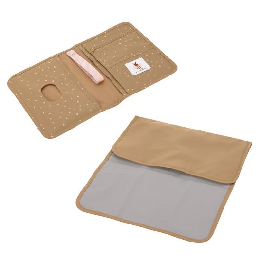 Lässig Changing kit for on the go Changing Pouch - Dots Curry