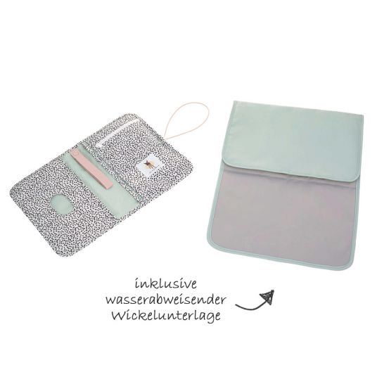 Lässig Changing Kit For On The Go Changing Pouch - Dotted Offwhite