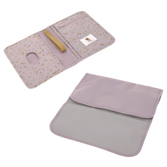 Lässig Changing kit for on the go Changing Pouch - Flowers Lilac