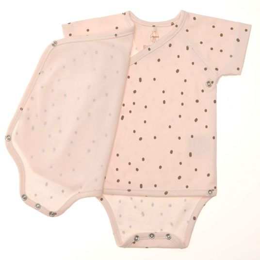 Lässig Wrap short sleeve organic cotton - Dots Powder Pink - size 50/56