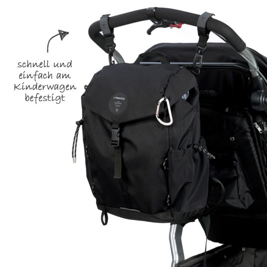 Lässig Wickelrucksack Green Label Outdoor Backpack - Black