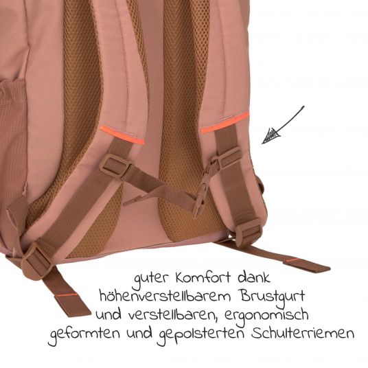 Lässig Wickelrucksack Green Label Outdoor Backpack + GRATIS Still-Schal - Cinnamon