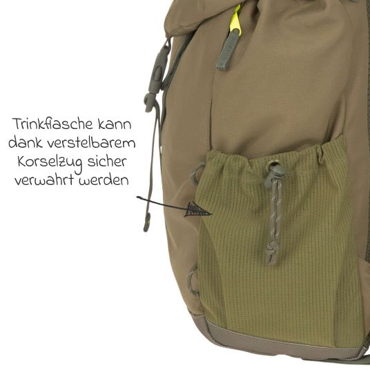 Lässig Wickelrucksack Green Label Outdoor Backpack + GRATIS Still-Schal - Olive