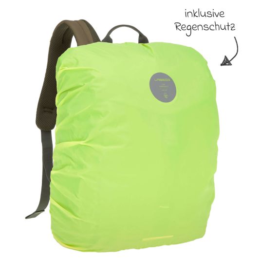 Lässig Wickelrucksack Green Label Outdoor Backpack + GRATIS Still-Schal - Olive