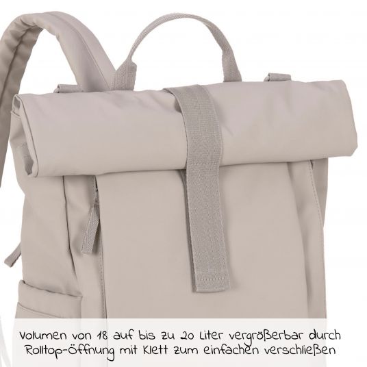 Lässig Wickelrucksack Green Label Rolltop Up Backpack - Limited Edition - Taupe