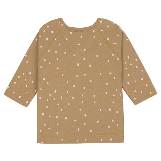 Lässig Wrap shirt kimono organic cotton - dots curry - size 50/56