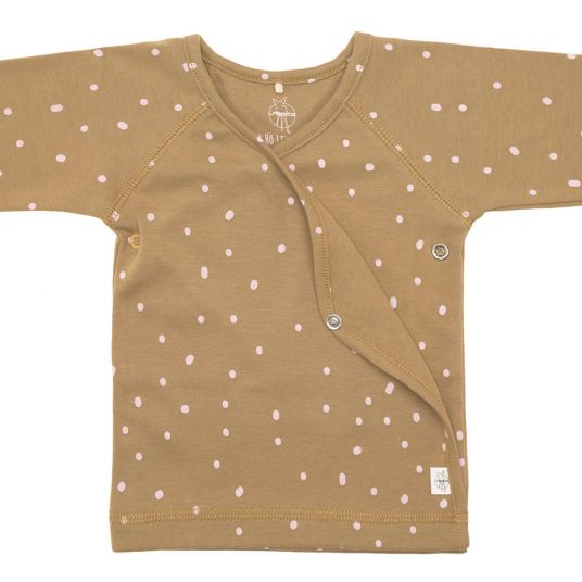 Lässig Wrap shirt kimono organic cotton - dots curry - size 50/56