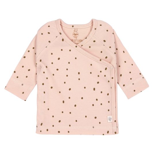 Lässig Wrap shirt kimono organic cotton - Dots Powder Pink - size 50/56