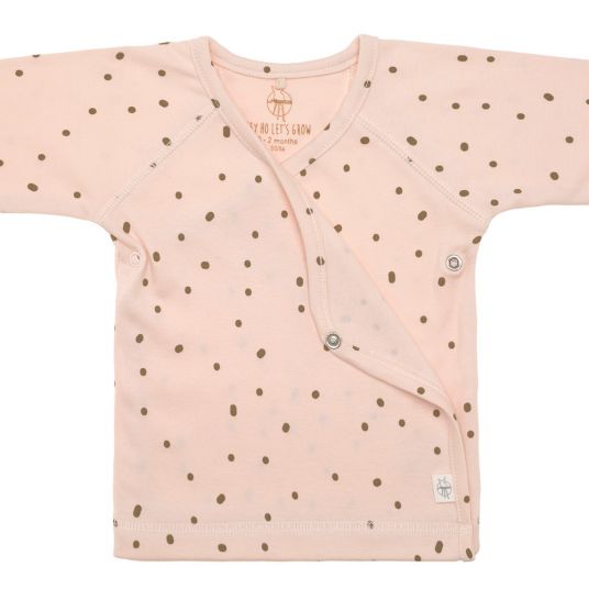 Lässig Wrap shirt kimono organic cotton - Dots Powder Pink - size 50/56
