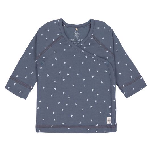 Lässig Wrap shirt kimono organic cotton - Triangle Blue - size 50/56