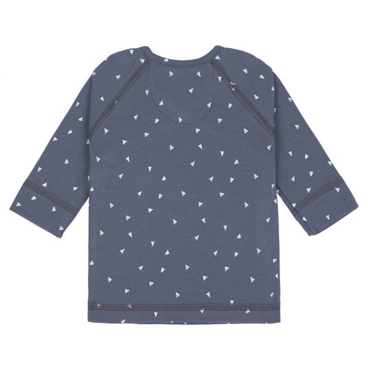 Lässig Wrap shirt kimono organic cotton - Triangle Blue - size 50/56