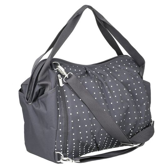 Lässig Wickeltasche Casual Twin Bag - Dotted Lines - Ebony