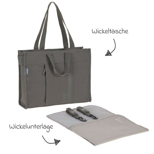 Lässig Wickeltasche Tote Up Bag - Anthracite