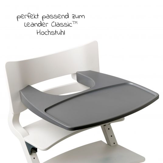 Leander Essbrett & Tablett für Hochstuhl Classic - Grau
