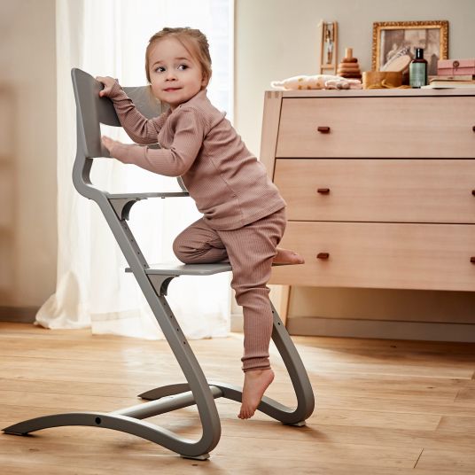 Leander High chair Classic stable, individually adjustable, growing - Gray