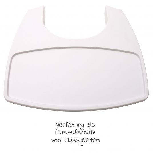 Leander Hochstuhl-Set 6-tlg. Classic inkl. Bügel, Tablett, Ledergurt, Sicherheitsgurt & Sitzkissen - Grau