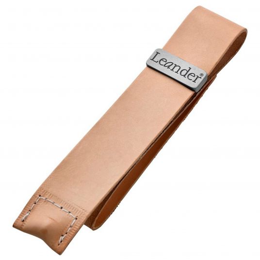 Leander Leather belt for safety bar for high chair Classic - Nature