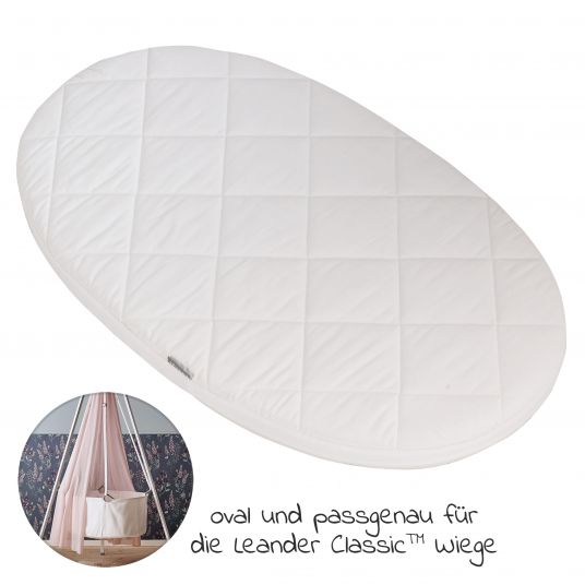 Leander Mattress Comfort for cradle Classic 79 x 49 cm - White