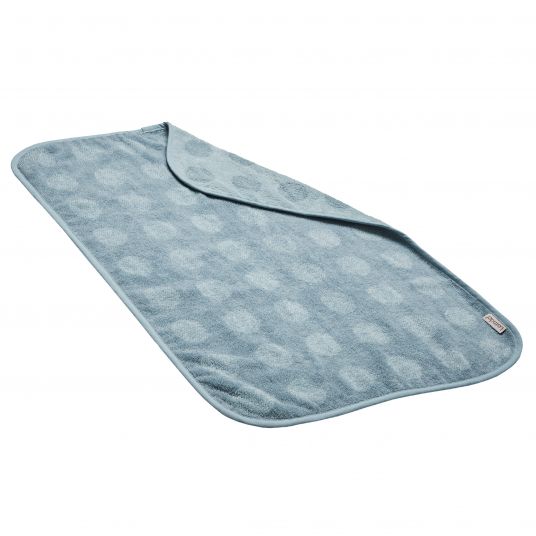 Leander Changing mat & changing pad set Matty wipeable incl. pad topper and hooded bath towel Hoodie - Blueberry