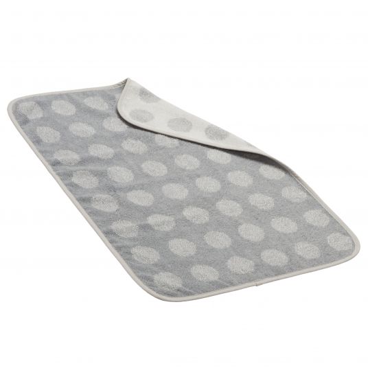 Leander Set fasciatoio e fasciatoio lavabile Matty, comprensivo di topper e asciugamano da bagno con cappuccio - Grigio polvere