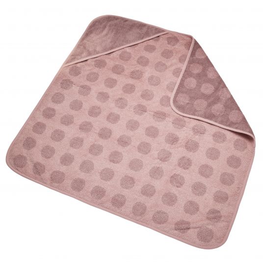 Leander Changing mat & changing pad set Matty wipeable incl. pad topper and hooded bath towel Hoodie - Wood Rose