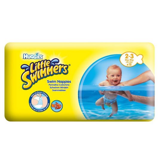 Little Swimmers Schwimmwindeln 12er Pack Huggies - Disney - Gr. 2 - 3