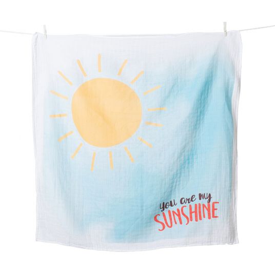 Lulujo Baby-Meilenstein-Decke inkl. Kartenset - You are my sunshine