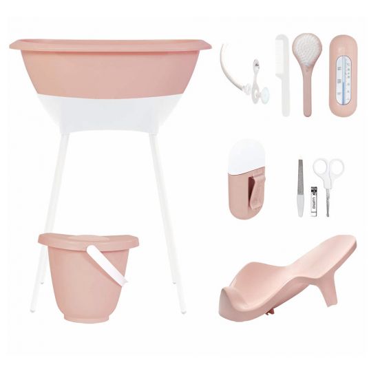 LUMA babycare 9-piece bath & care set - Cloud Pink