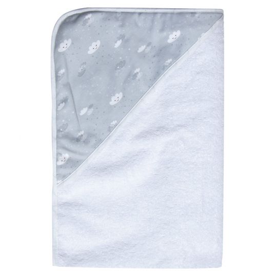 LUMA babycare Hooded bath towel 85 x 75 cm - Lovely Sky