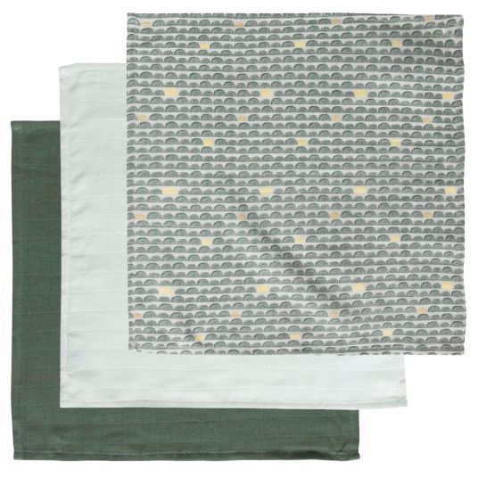 LUMA babycare Care cloth 3 pack - Muslin 32 x 32 cm - Bow Deco