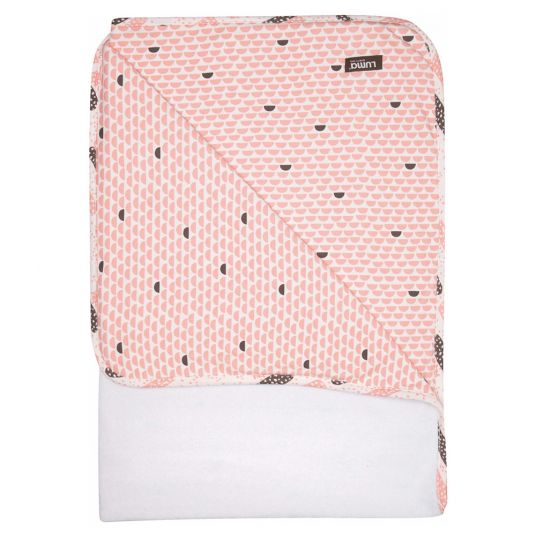 LUMA babycare Reversible blanket 75 x 100 cm - Peach Moon