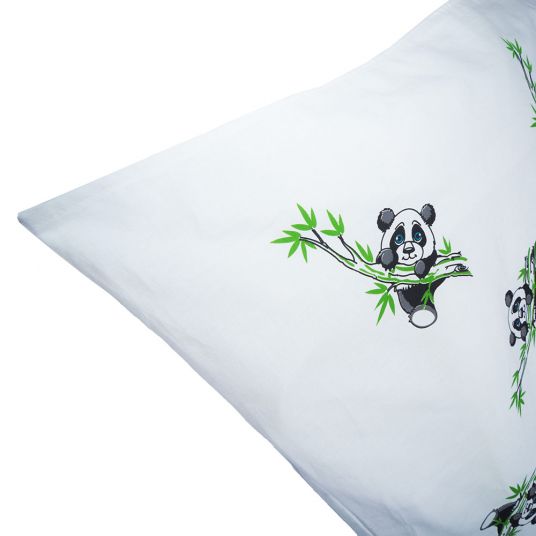 Makian Biancheria da letto 100 x 135 cm - Panda - Bianco
