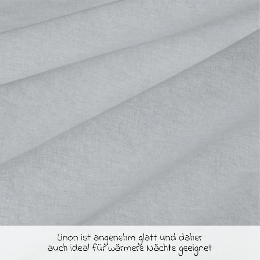 Makian Biancheria da letto 80 x 80 cm - Uni - Grigio