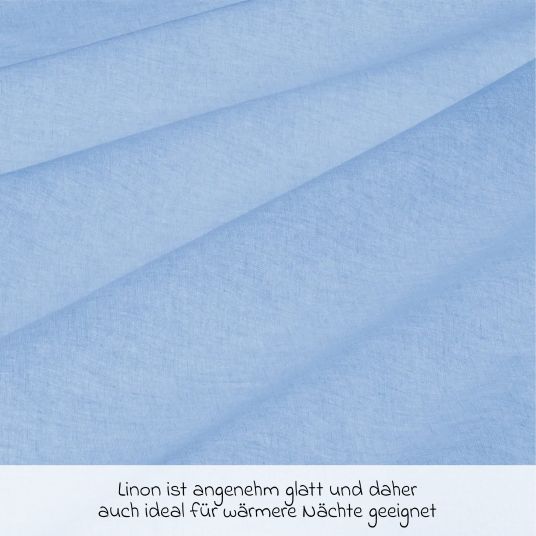 Makian Bed linen 80 x 80 cm - Uni Light Blue