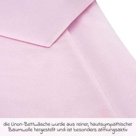 Makian Biancheria da letto 80 x 80 cm - Uni Pink