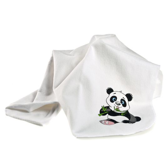 Makian Moltontuch 3er Pack - Panda - Weiß