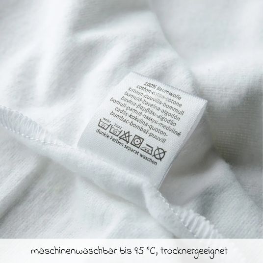 Makian Moltontuch 5er Pack 80 x 80 - Weiß