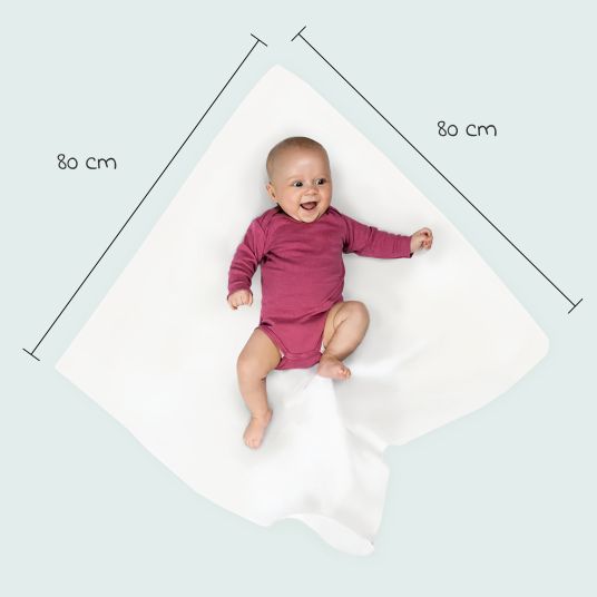 Makian Molton cloth / Molton diaper 3-pack 80 x 80 cm - Graphite / Greige / White