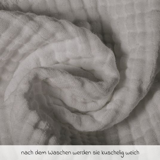 Makian Mullwindel / Mulltuch 10er Pack 80 x 80 cm - Grau
