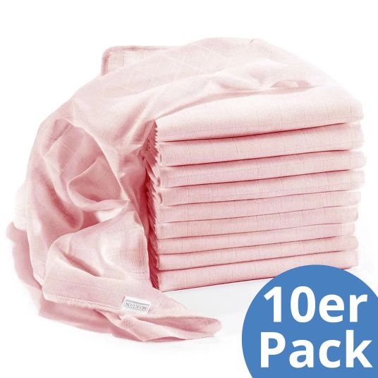 Makian Gauze diaper / gauze cloth 10 pack 80 x 80 cm - powder